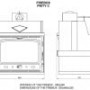 Soba pe lemne, Prity KOP D, metalica, 2,7 kg/h, 391 x 386 x 753