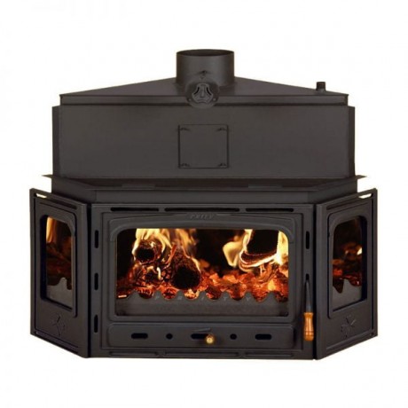 Soba pe lemne, Prity KOP D, metalica, 2,7 kg/h, 391 x 386 x 753